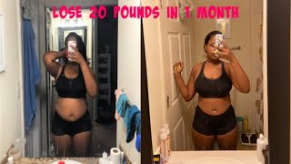 HOW I LOST 20 POUNDS IN 1 MONTH [upl. by Novah652]