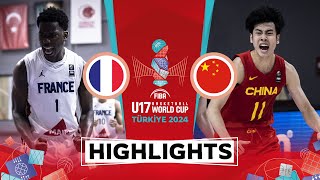 France 🇫🇷 vs China 🇨🇳  Highlights  FIBA U17 Basketball World Cup 2024 [upl. by Jory]