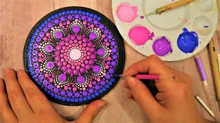 SIMPLE Dot Mandala Painting For BEGINNERS  Lydia May [upl. by Banerjee297]