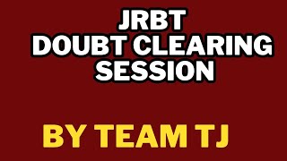 JRBT results 2022  Doubt Clearing Session tripurajournal  jrbt tpsc [upl. by Hyacinth]