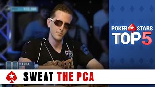 Sweat the PCA ♠️ Poker Top 5 ♠️ PokerStars Global [upl. by Waters]