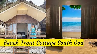 Best resort in South Goa Beach facing cottage Agonda Beach4k [upl. by Xeno]