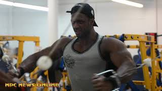 IFBB Pro Raymont Edmonds Training ChestTriceps 6 Weeks From 2019 Arnold [upl. by Edelson]