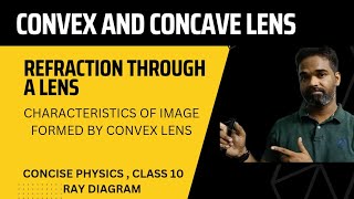 Refraction through a lens formation of image by convex mirror ray diagram for convex lens [upl. by Mohr423]