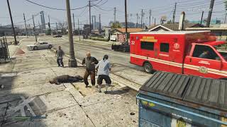 GTA V marabunta grande vs vagos and Aztecas fight [upl. by Yelad]