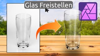 Glas freistellen  mit Transparenz  Affinity Photo 2 Tutorial Deutsch [upl. by Mellicent682]