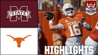 Mississippi State Bulldogs vs Texas Longhorns  Full Game Highlights  ESPN College Football [upl. by Klement476]