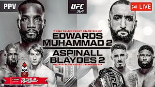 🔴 UFC 304 EDWARDS x MUHAMMAD  ASPINALL x BLAYDES  PADDY PMBLETT  LIVE STREAM [upl. by Beaufert]