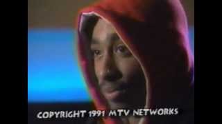 RARE 2PAC FREESTYLE DURING YO MTV RAPS ENDING CREDITS 1991 [upl. by Holtz]