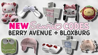 NEW SANRIO CODES FOR BERRY AVENUE BLOXBURG AND ALL ROBLOX GAMES THAT ALLOW CODES 🩷✨️ [upl. by Ahseiym]