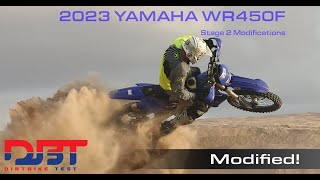 2023 Yamaha WR450F Stage 2 Modifications  Dirt Bike Test [upl. by Lubow]