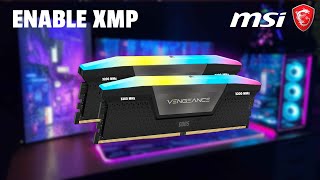 How to Enable XMP on an MSI Motherboard EASY 2024 [upl. by Neala]