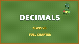 DECIMALS  FULL CHAPTER  CLASS 7 MATHEMATICS [upl. by Sorilda]