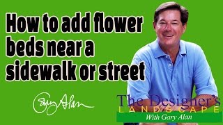 How to add flower beds around a sidewalk and street DesignersLandscape604 [upl. by Holds]