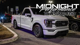 Midnight Performance Twin Turbo Gen 4 AWD F150 vs Big Turbo Shelby GT500 and Paxton Powered Coyote [upl. by Doraj784]