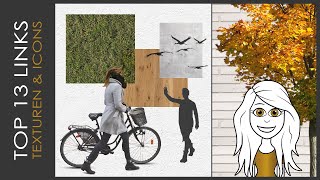 TOP 13 Webseiten für Texturen Staffage amp Icons Architekturstudium [upl. by Otte722]