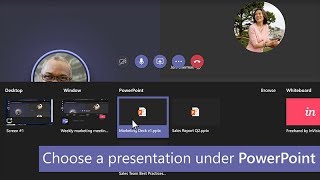 How to share PowerPoint slides in Microsoft Teams [upl. by Llenrahs478]