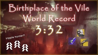 Destiny 2 Birthplace of the Vile World Record in 332 [upl. by Letnuahc]