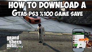 How To Download a Gta5 \u00100 Game Save Ps3 [upl. by Leiram]