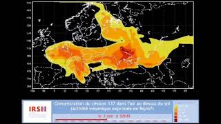 Expansion of radioactive cloud after Chernobyl disaster [upl. by Jarl]