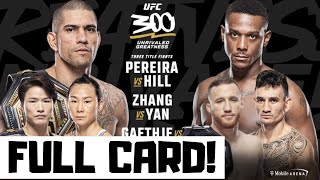 UFC 300 Predictions Pereira vs Hill Full Card Betting Breakdown [upl. by Raamal]