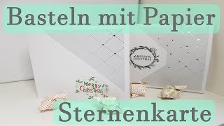 DIY ✿ Karte basteln ✿ Interaktive Karte ✿ Sternenkarte ✿ Basteln mit Papier [upl. by Eednak]