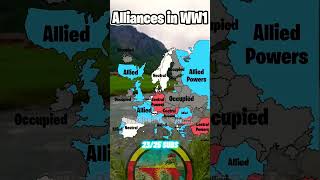 Alliances in WW1 geography mapper europe historymap map geotuber europeancountry 1914 1918 [upl. by Mose]