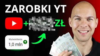 Zarobki YouTube ile Zarabia się na YT za 1000000 Wyświetleń [upl. by Nauqes818]