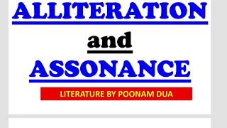 LITERARY DEVICE Part 6 Alliteration and Assonance explained with notes and examples [upl. by Marchak]