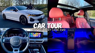 CAR TOUR  2022 KIA K5 GTLINE AWD  Amazon Car Finds  Review amp more [upl. by Strickler]