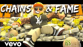 🎵 CHAINS amp FAME 🎵 Roblox Rap Music Video [upl. by Cnahc]