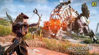 Fighting Dangerous Sawtooth  Horizon Zero Dawn Gameplay 2 [upl. by Vola929]