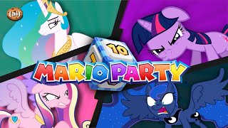 🎲 4 MLP Princesses Play MARIO PARTY 🎲 Ai Gaming [upl. by Abehsile]