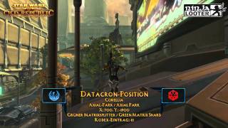 SWTOR  DatacronGuide Corellia  AxialPark  DatacronPosition auf Ninjalooterde [upl. by Schwarz]