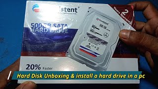 Consistent 500 GB Hard Disk for Desktop How to install a hard drive in a pc [upl. by Anived740]