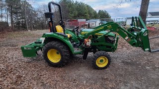 1st Oil Change On The John Deere 3043D [upl. by Yreme141]