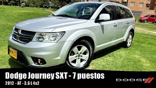 SE VENDE EN BOGOTÁ  Dodge Journey SXT 7 Puestos AT 36L 2012  Placa 3 de Bogotá [upl. by Alehc]