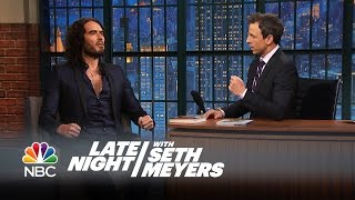 Russell Brand Thinks Voting is Pointless  Late Night with Seth Meyers [upl. by Crowe]