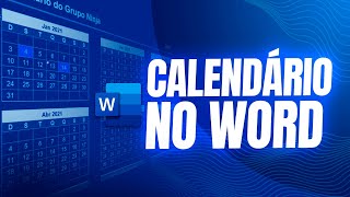 Como Criar CALENDÁRIO no WORD  MODELOS EDITÁVEIS [upl. by Bethina]