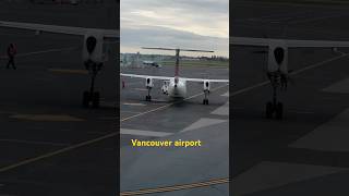 HHHPorter Airlines aircraft ready to take off Air Canada ATR starts engines…कनाडा में जहाज। [upl. by Gerti]