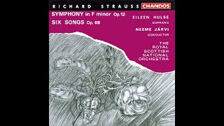 Richard Strauss 6 Lieder op68 1919 for Soprano and Orchestra [upl. by Ocnarf]