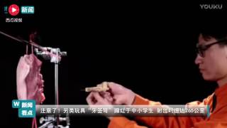 Toothpick crossbow quottoyquot popular in China [upl. by Boccaj]