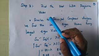 Lecture 20 Linear Discriminant Analysis  LDA with Solved Example [upl. by Maggio]