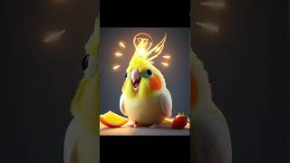 Cockatiel steals snacks  Mysterious AI story aiimagination aiimages aistory bird [upl. by Asilrahc]