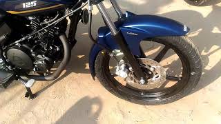 YAMAHA SALUTO ARMADA BLUE 125cc DISC UBS Braking system [upl. by Jerrol]