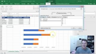 Microsoft Excel Timeline Gantt Chart [upl. by Ambrosine]