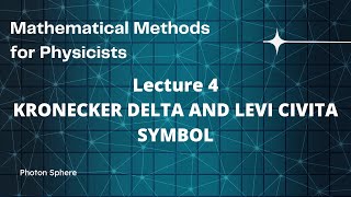 Vector Product Kronecker Delta and LeviCivita symbolsI [upl. by Okomom]