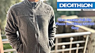 decathlon winter jacket Quechua Men sweater fullzip Fleece for Hiking MH120  699 only [upl. by Deane]