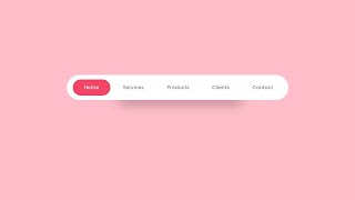 How To Make Animated Navigation Menu Design Using HTML And CSS [upl. by Kcirreg696]