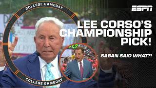 Nick Saban making everyone CRACK UP  Lee Corso thinks Texas will WIN IT ALL  College GameDay [upl. by Aileek]